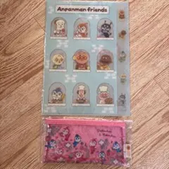 アンパンマンミュージアムクリアファイル＆ドキンちゃんおしゃれショップペンケース