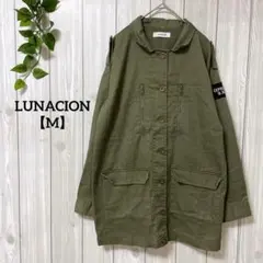 a1012＊LUNACION ジャケットブルゾン　カーキ【M】カジュアル　お洒落