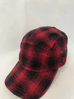 【NEW ERA】レッド　ブラック　ワークキャップ