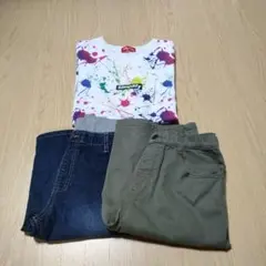 男子　Tシャツ　ハーフパンツ3枚セット