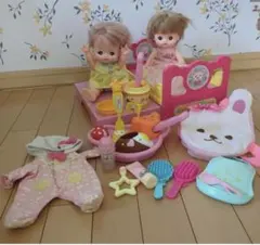 【即日発送】まとめ売り可能　メルちゃん　ネネちゃんベッド食事セット