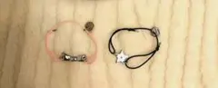 【新品・未使用】Diorノベルティ　 ブレスレット 2本セット　ピンク＆ブラック