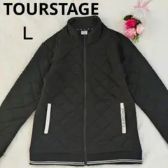 TOURSTAGE　新品未使用　キルティングジャケット　L　黒　 ジップアップ