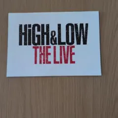 HiGH&LOW THE LIVE 公演スケジュール フライヤー