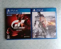 PS4 グランツーリスモSPORT　　　PS4 バトルフィールド 4