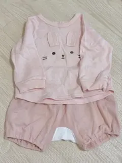 匿名配送　アカチャンホンポ　うさぎ　セットアップのサムネイル