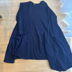 melt FITH 140 フレア　アシメントリーワンピース　ネイビー　紺