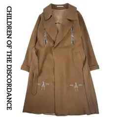 【極美品】チルドレンオブザディスコ—ダンス　Wフェイスガウンコート　ロゴ刺繍 children of the discordance