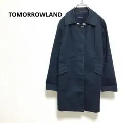 ◇トゥモローランド【M】コート　アウター　ジャケット　ステンカラー　コットン
