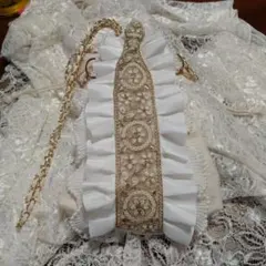 インド刺繍リボン 巾着袋