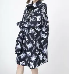 Jamie エーエヌケー　ビッグシャツ　ワンピース　総柄のサムネイル