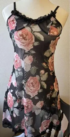 ♡y2k平成ギャル 姫 MARS. d.i.a系薔薇 レース リボンワンピ