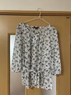 コムサイズム　７分袖ブラウス