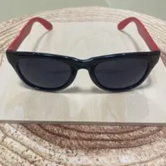 XLARGE VANS ブラックフレーム レッドテンプル サングラス