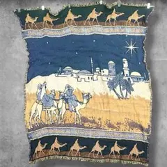 BPJM スーベニア ラグ ビンテージ古着 アラビア 砂丘 夜空 ラクダ 宮殿
