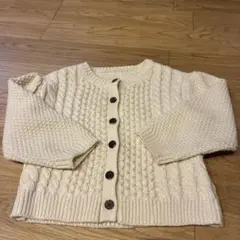 ケーブル編み　ニット　カーディガン