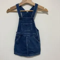 無印良品 デニム ジャンバースカート 100