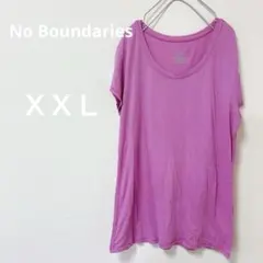 SALE✨No Boundaries【ＸＸＬ】ピンク Tシャツ　ヨガ