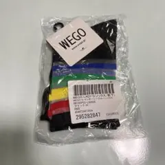 WEGO レインボーシースルー　靴下　ソックス ブラックのサムネイル