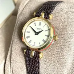W520 GUCCI（グッチ）オールドグッチ アイボリー文字盤 レディース 