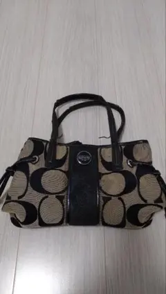 COACH ハンドバッグ ベージュ ブラック コーチ