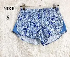 ナイキ DRI-FIT 総柄スポーツショートパンツ メッシュ インナー付き S