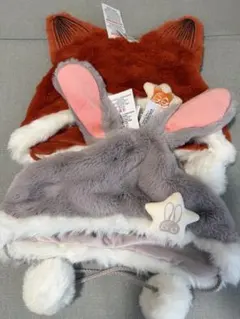上海ディズニー ズートピア　ファンキャップ　ニック　ジュディ　セット