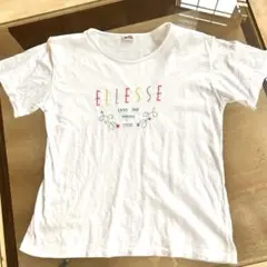 ellesse 半袖 Tシャツ ホワイト 刺繍ロゴ　コットン100%のサムネイル