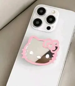 ハローキティ　スマホスタンド　ダイカット　ピンク