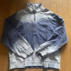 グラデーションブルー ハーフジップスウェット 170/96A