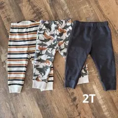 2T パンツセット ストライプ・サメ柄・無地