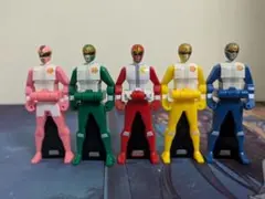 ソフビ 超新星フラッシュマン 5体セット バンダイ フィギュア 当時物