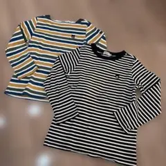 ミキハウス ダブルビー　ロンT 長袖　120 ボーダー