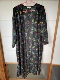 花柄ロングワンピース 長袖