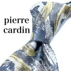 【極美品】 pierre cardin ネクタイ 総柄 グレー お洒落