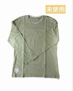 【爽やか】フェイクレイヤード 長袖Tシャツ ロンT ピスタチオ グリーン 3XLのサムネイル