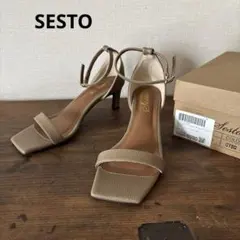 SESTO セスト　ストレート ヒール アンクル ストラップ サンダルのサムネイル