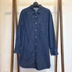 GU ダークデニム シャツワンピース
