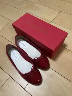 ORiental TRaffic 赤 リボン付き晴雨兼用バレエパンプス 箱付き