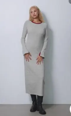 新品ALEXIA STAM Rib Knit Flare Dress Sサイズ - メルカリ