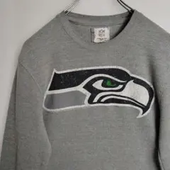 NFL 長袖シャツ ロンT サーマルシャツ シアトル・シーホークス グレー