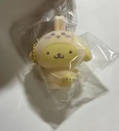 ちいかわ　サンリオ　フロッキーマスコットチャーム　うさぎ　ポムポムプリン