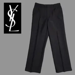 V　Yves Saint Lauren イヴサンローラン スラックス ローライズウールパンツ ブルー | Saint Laurent | YSL JA-JP
