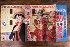 ワンピース20周年記念号外 麦わらの一味版&モンキーDルフィ版
