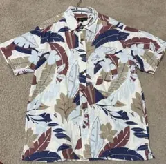 AIGLE エーグル アロハシャツ 総柄 ボタニカル　Lサイズのサムネイル