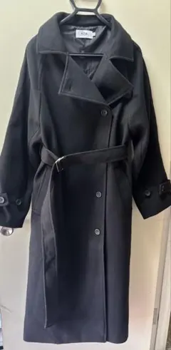 AZUL B-HEAT2WAYロングチェスターコート ベルト付き