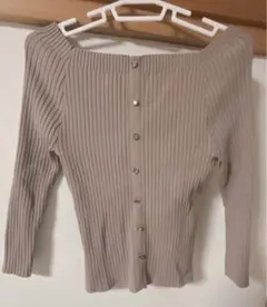 Apuweiser-riche ニットトップス　リプニットセーター　レディース