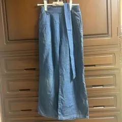 ガウチョパンツ デニム