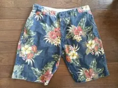 HALHAM ⭐️ハーフパンツ⭐️L⭐️ボタニカル⭐️花柄⭐️ダークトーンのサムネイル