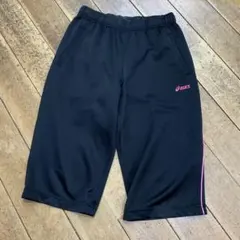 V1515 asics バレーボールパンツ ブラック ピンク レディース Mのサムネイル